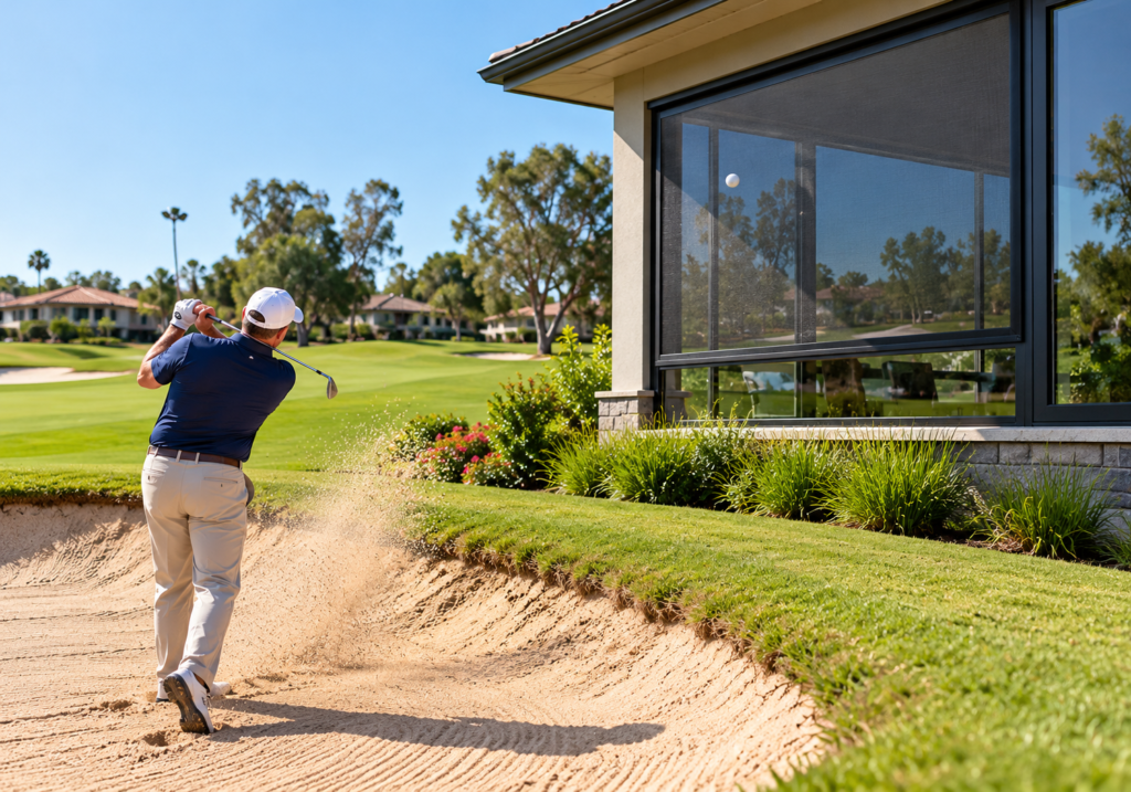 Golf Ball Proof Window